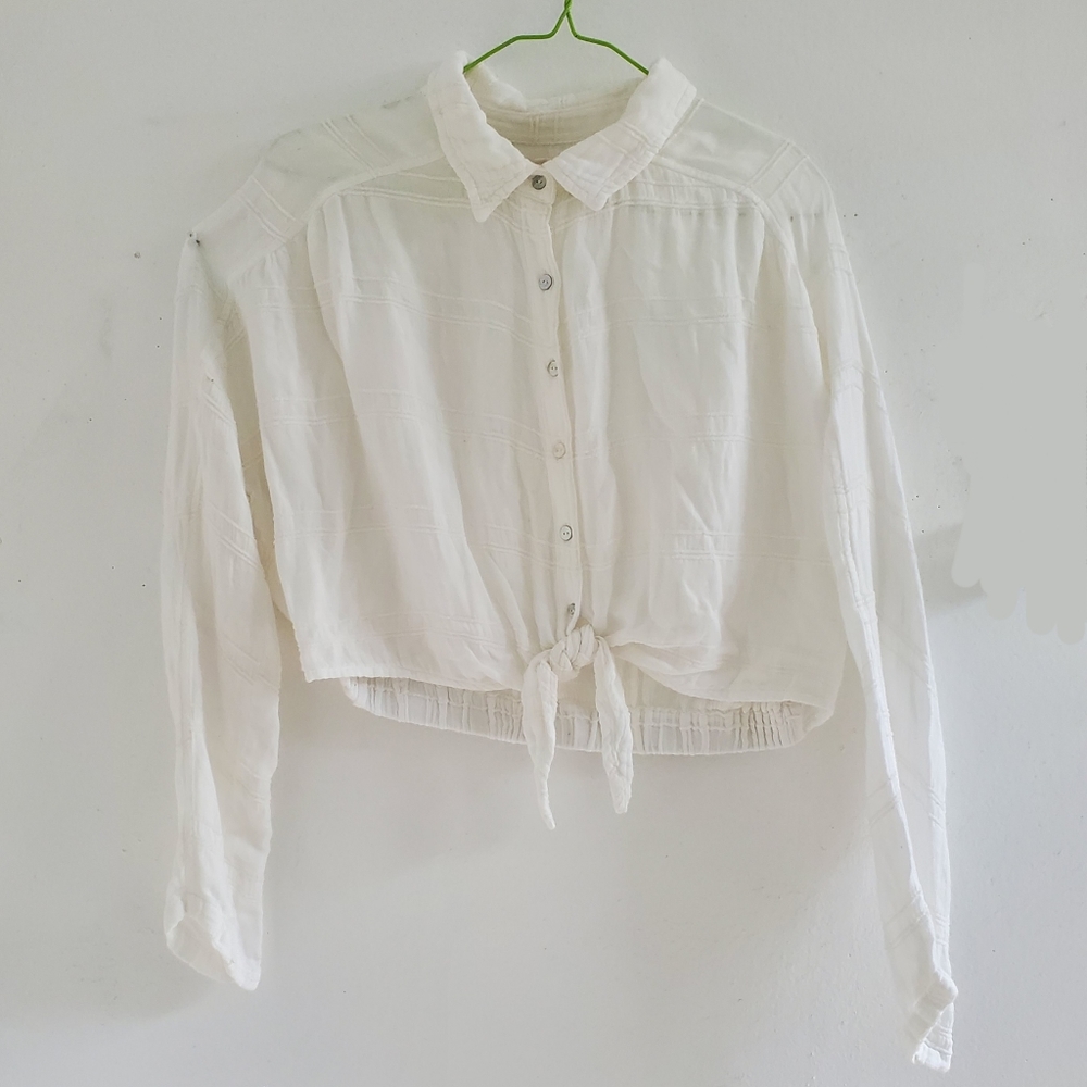 Billabong Button Down Crop Top
